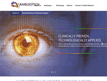 Tablet Screenshot of amblyotech.com